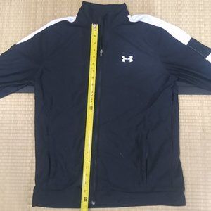 Under Armour dry-fit zip-up jacket (size medium) black/white